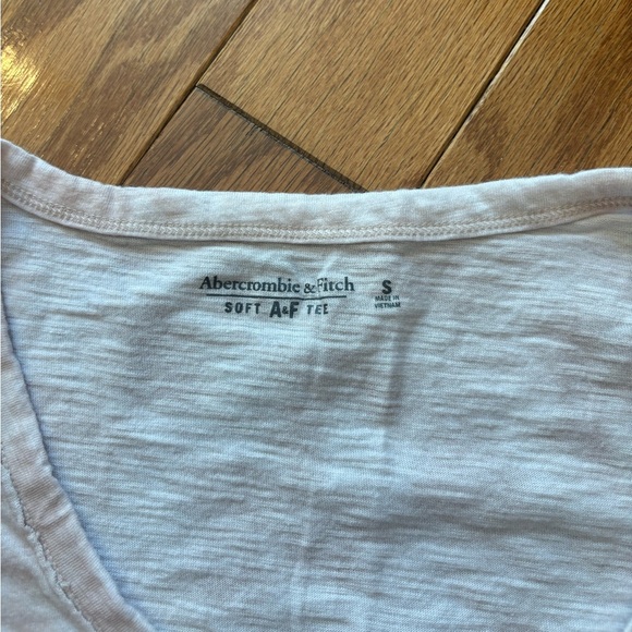 Abercrombie & Fitch pink and white tie dye soft A&F tee size small - Picture 2 of 3